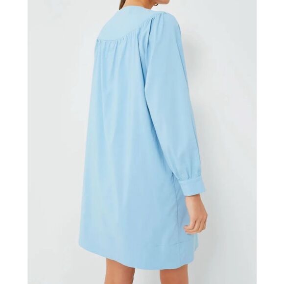 Tuckernuck Pomander Place Blue Tie Front Robbie Dress M - Picture 6 of 10